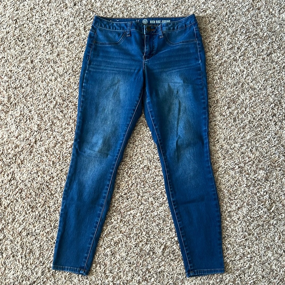 Juniors SO High-Rise Jegging, 11, blue